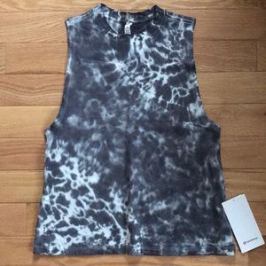 Lululemon All Yours Tank Tie Dye *Marmaleado Tie Dye Graphite Grey